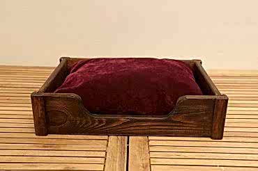 Dekoratif Ahşap Kedi Yatağı, Kedi Ve Köpek Yatağı, Evcil Hayvan Yatağı Ceviz