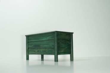 Küçük Yeşil Ayaklı Dikdörtgen Saksı