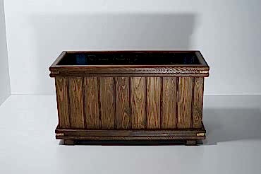 Kahverengi Ayaksız Dikdörtgen Saksı