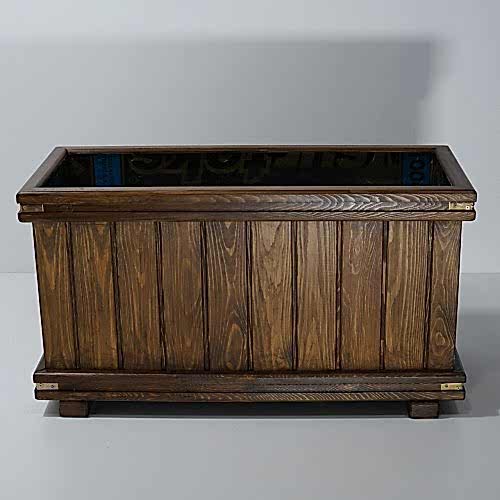 Kahverengi Ayaksız Dikdörtgen Saksı