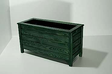 Yeşil Ayaklı Dikdörtgen Saksı