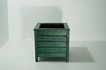 Yeşil Ayaklı Kare Saksı