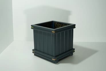 Yeşil Ayaksız Kare Saksı