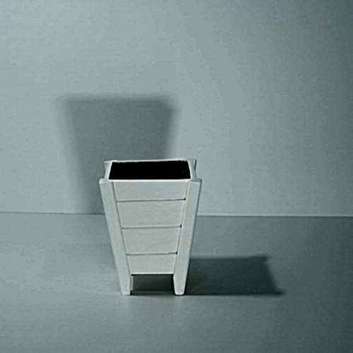 Beyaz Küçük Boy Kova Saksı