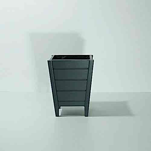 Antrasit Orta Boy Kova Saksı