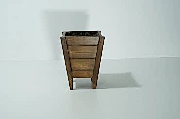 Kahverengi Küçük Boy Kova Saksı